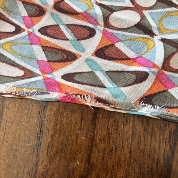 Romeo and Juliet Couture Geo Pattern hi-low dress side M - Picture 14 of 15